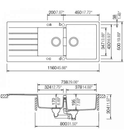 Schock硕科花岗岩水槽SIGNUS D-200